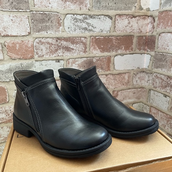 Euro Soft Black Ankle Boots - Picture 2 of 14